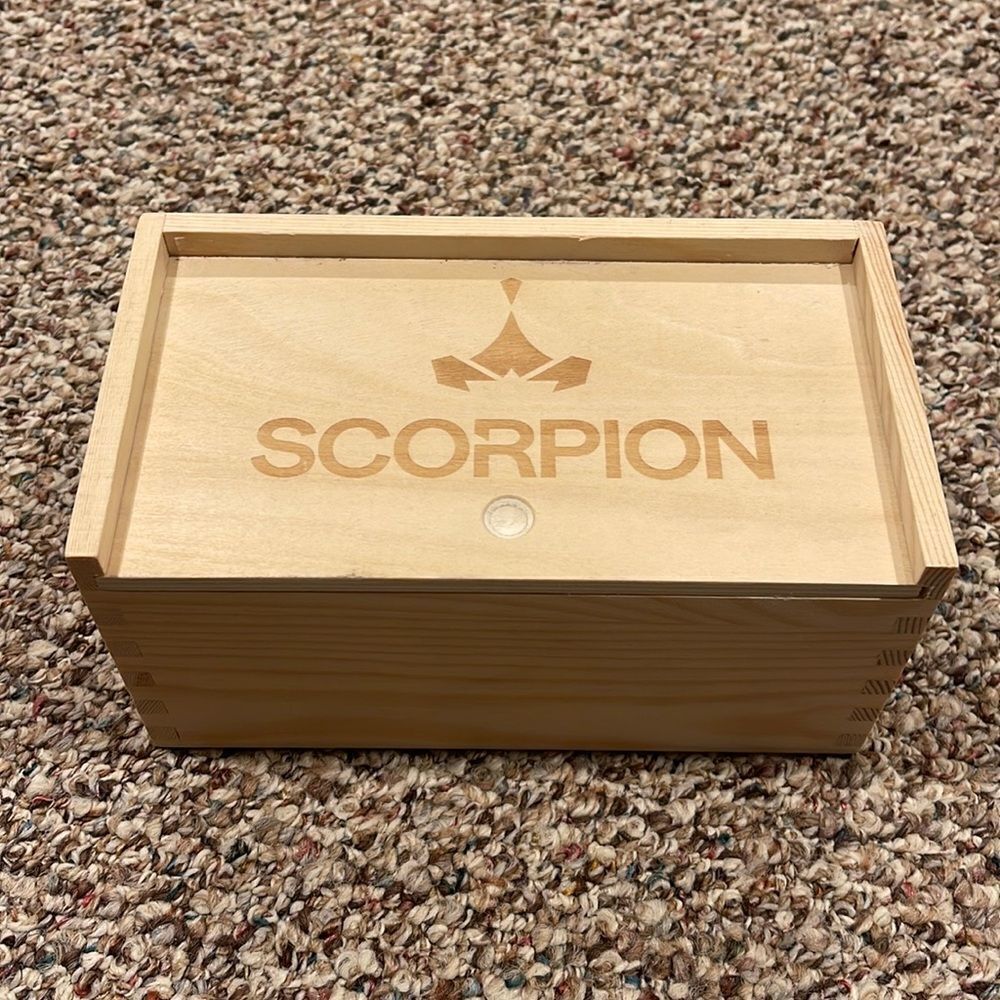 Scorpion wooden box